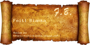 Feitl Bianka névjegykártya